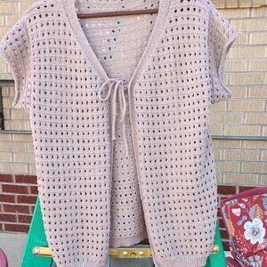 Knit Open-Front Cardigan